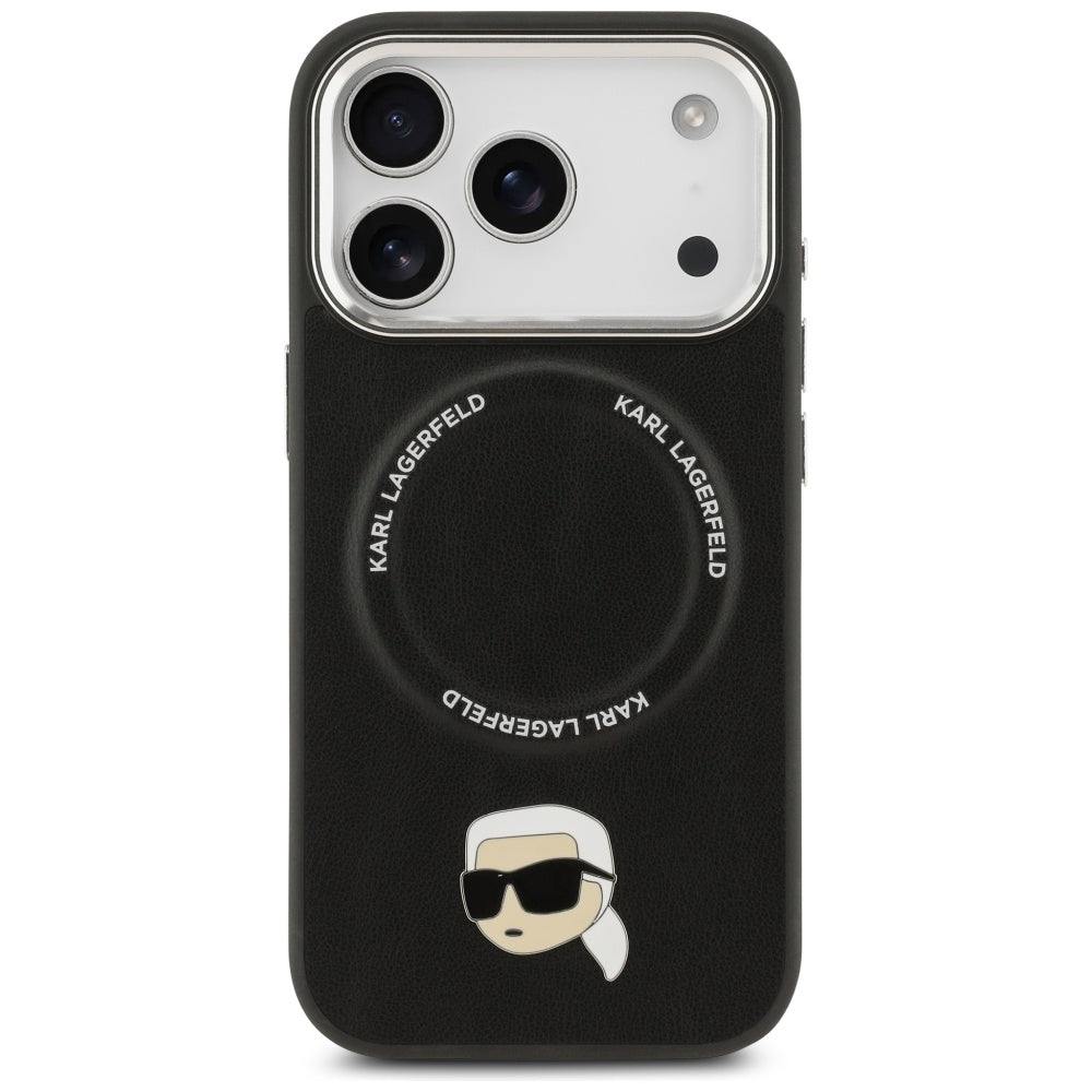 MagSafe Case for Apple iPhone 17 Pro Max, Karl Lagerfeld, Karl Pin, Black