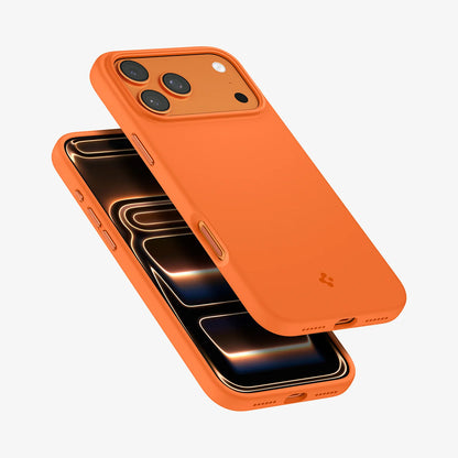 MagSafe Case for Apple iPhone 17 Pro Max, Spigen, Silicone Fit, Orange ACS11378