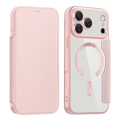 MagSafe Case for Apple iPhone 17 Pro Max, Techsuit, SmartMag Book, Pink