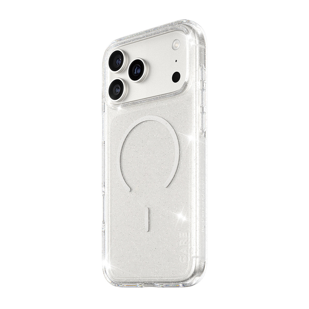 MagSafe Case for Apple iPhone 17 Pro, PanzerGlass, Urban Explorer Star Lit, White Transparent