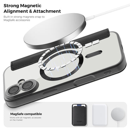 MagSafe Case for Apple iPhone 17 Pro, Techsuit, SmartMag Book, Green