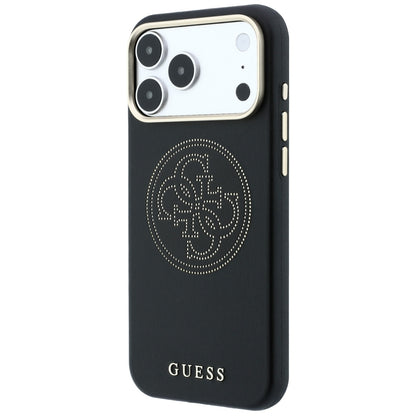 MagSafe Case for Apple iPhone 18 Pro / 17 Pro, Guess, Perforated 4G, Black