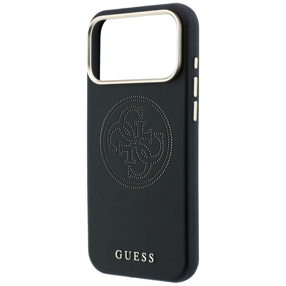 MagSafe Case for Apple iPhone 18 Pro / 17 Pro, Guess, Perforated 4G, Black