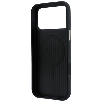 MagSafe Case for Apple iPhone 18 Pro / 17 Pro, Guess, Perforated 4G, Black