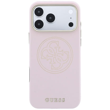 MagSafe Case for Apple iPhone 18 Pro / 17 Pro, Guess, Perforated 4G, Pink