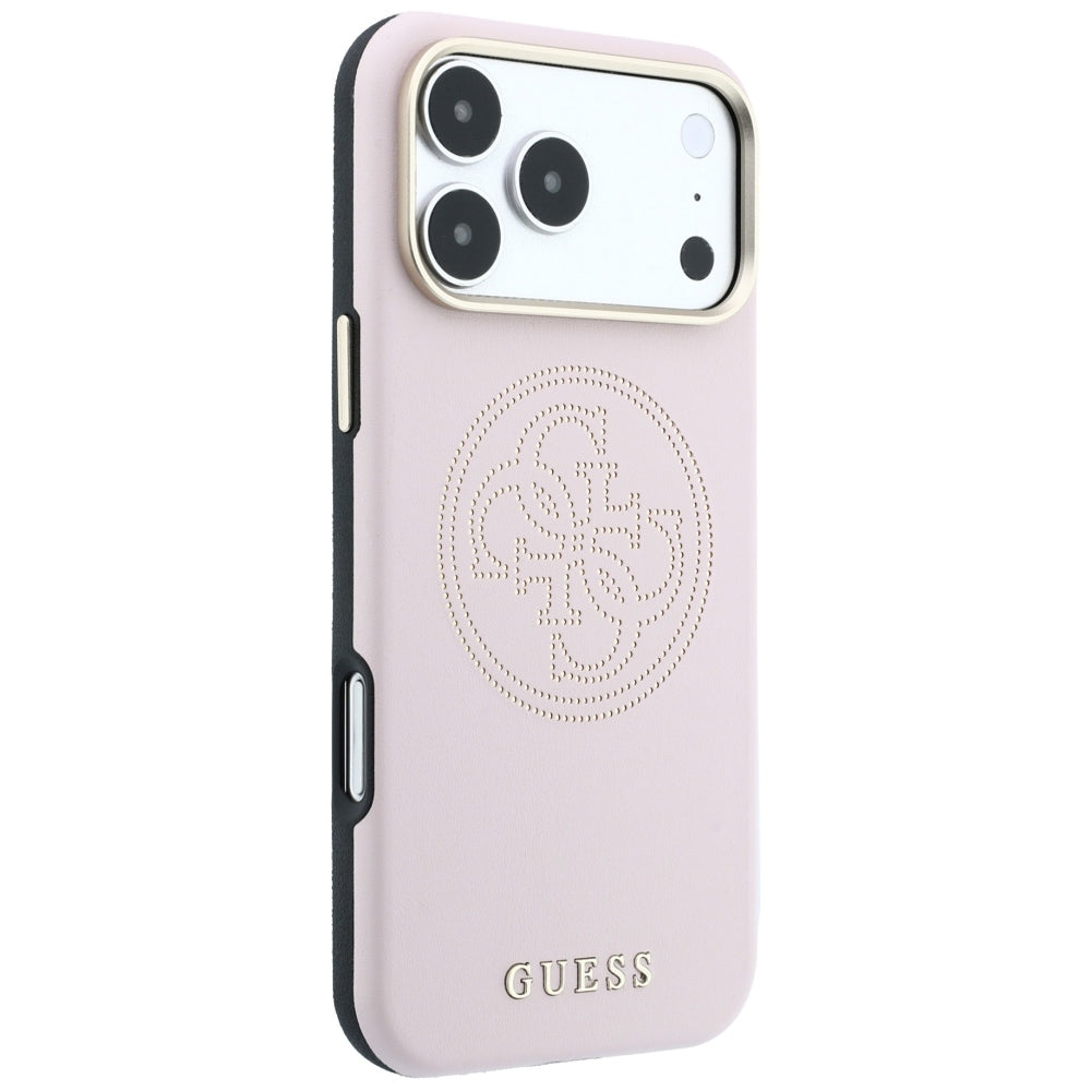 MagSafe Case for Apple iPhone 18 Pro / 17 Pro, Guess, Perforated 4G, Pink