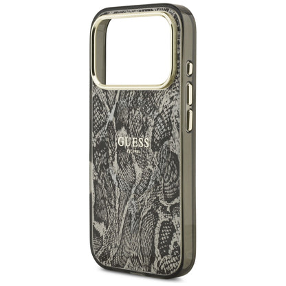MagSafe Case for Apple iPhone 18 Pro / 17 Pro, Guess, Python Pattern, Black