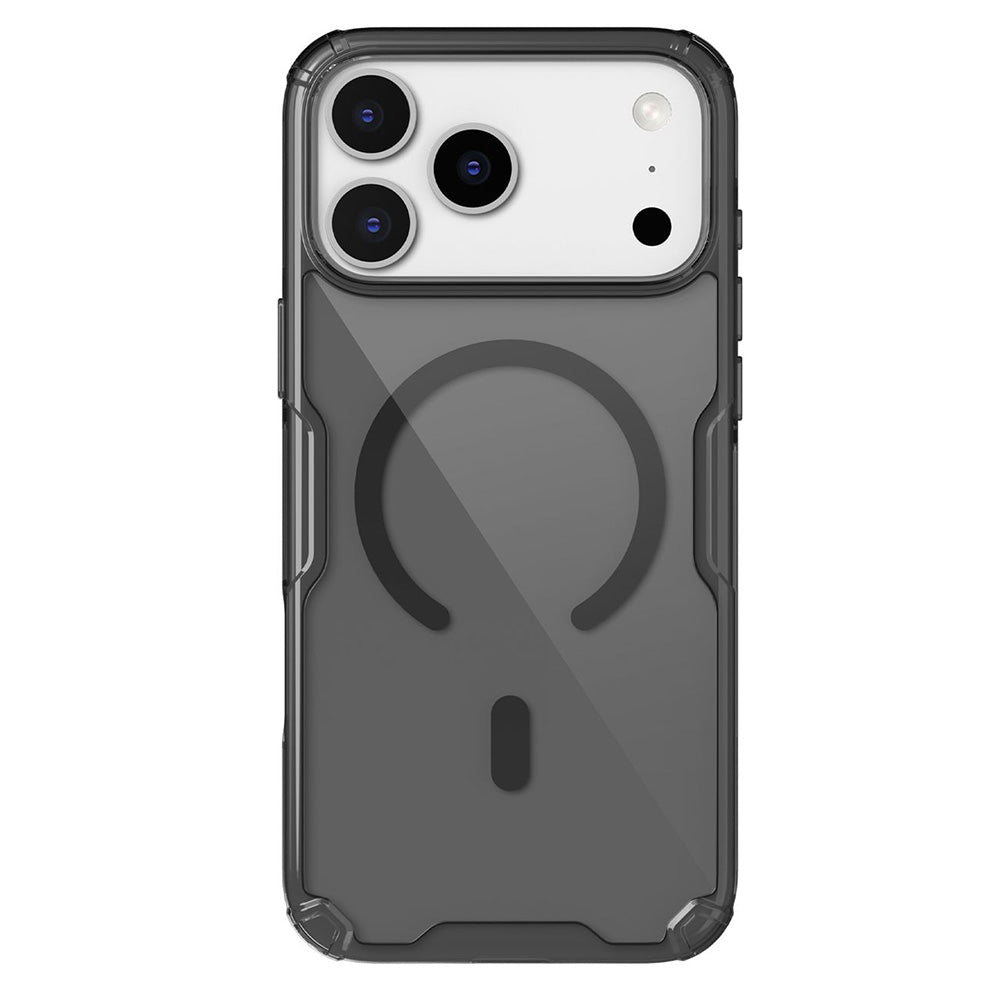 MagSafe Case for Apple iPhone 18 Pro / 17 Pro, Nillkin, Nature Pro, Transparent Black