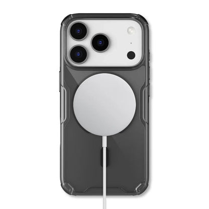 MagSafe Case for Apple iPhone 18 Pro / 17 Pro, Nillkin, Nature Pro, Transparent Black