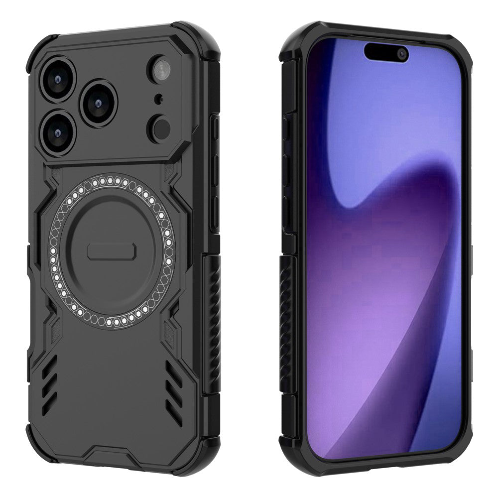 MagSafe Case for Apple iPhone 18 Pro / 17 Pro, Techsuit, ArmorMag, Black