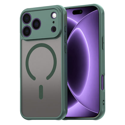 MagSafe Case for Apple iPhone 18 Pro / 17 Pro, Techsuit, HaloFrost II, Green