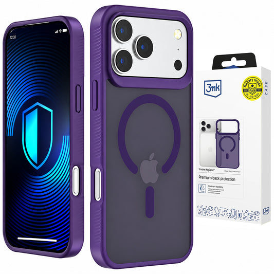 MagSafe Case for Apple iPhone 18 Pro Max / 17 Pro Max, 3MK, Smoke MagCase, Purple