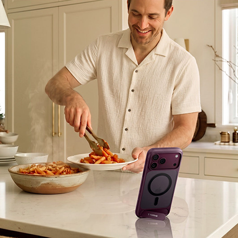 MagSafe Case for Apple iPhone 18 Pro Max / 17 Pro Max, Torras, Ostand L1 Guardian, Purple