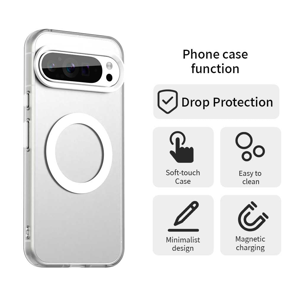 MagSafe Case for Google Pixel 10 Pro / 10, Techsuit, CandyCase, White
