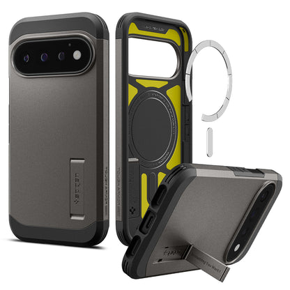 MagSafe Case for Google Pixel 11 Pro, Spigen, Tough Armor, Gray ACS11860