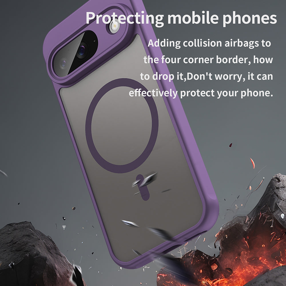 MagSafe Case for Google Pixel 9, Techsuit, HaloFrost II, Purple