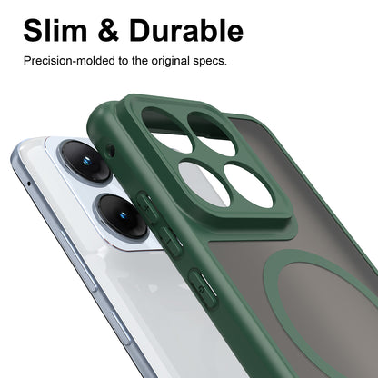 MagSafe Case for Motorola Edge 70 Fusion, Techsuit, HaloFrost II, Green