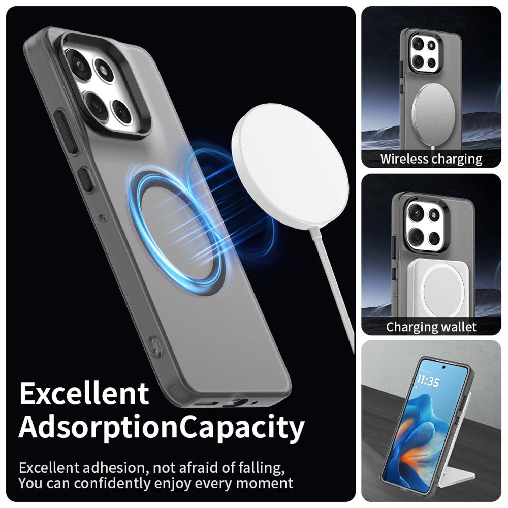 MagSafe Case for Motorola Moto G86, Techsuit, CandyCase, Black