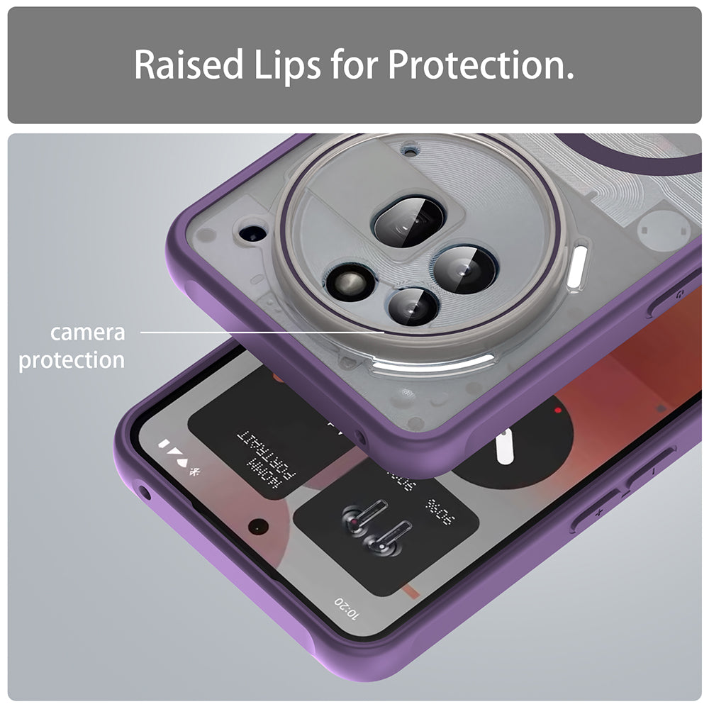 MagSafe Case for Nothing Phone (3a) Pro, Techsuit, HaloFrost II, Purple