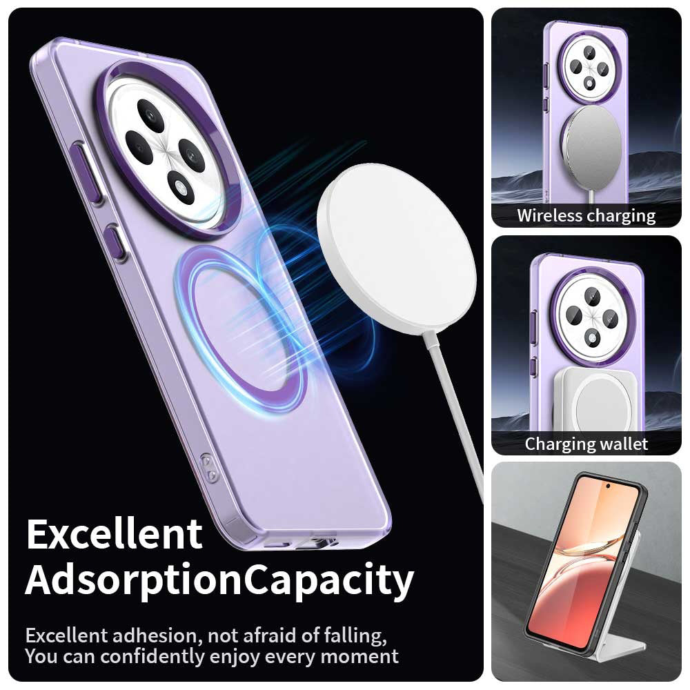 MagSafe Case for Oppo A3 4G / A3 5G, Techsuit, CandyCase, Purple