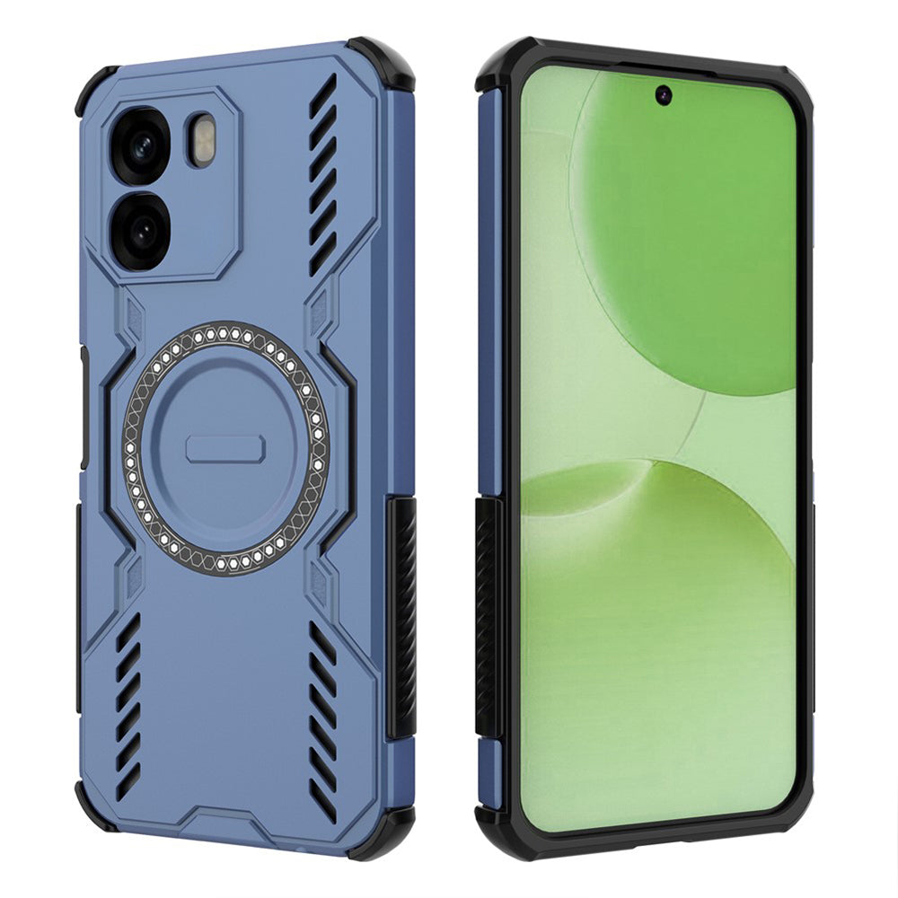 MagSafe Case for Oppo A6 4G, Techsuit, ArmorMag, Blue