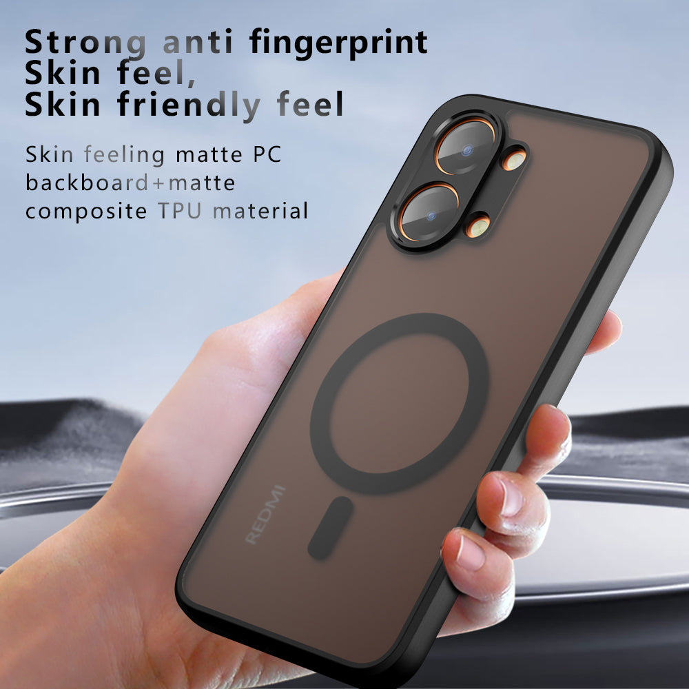 MagSafe Case for Oppo A6k 4G / A6x 4G / A6x, Techsuit, PureFrost, Matte Black
