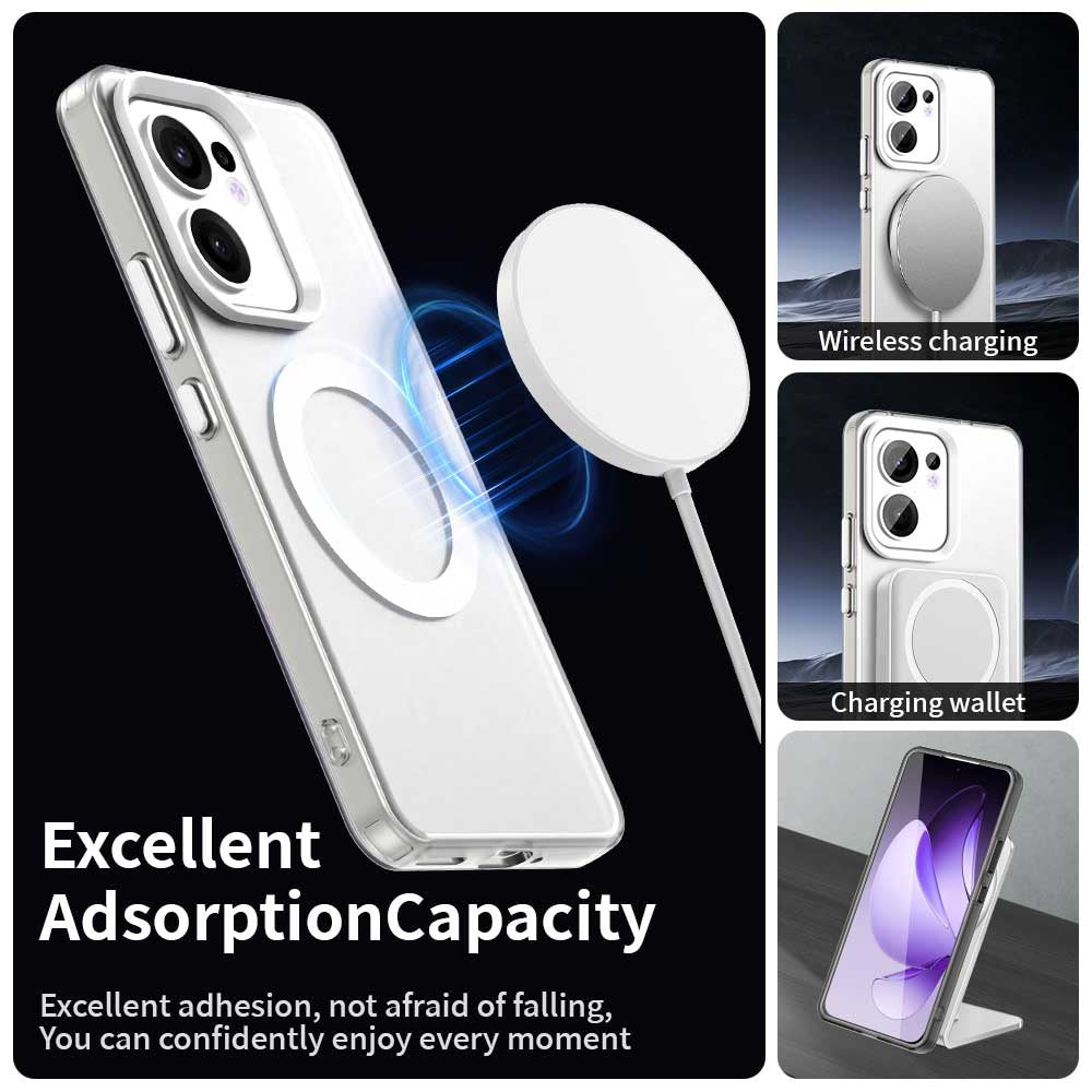 MagSafe Case for Oppo Reno13 FS 5G / Reno13 F 4G / Reno13 F, Techsuit, CandyCase, White