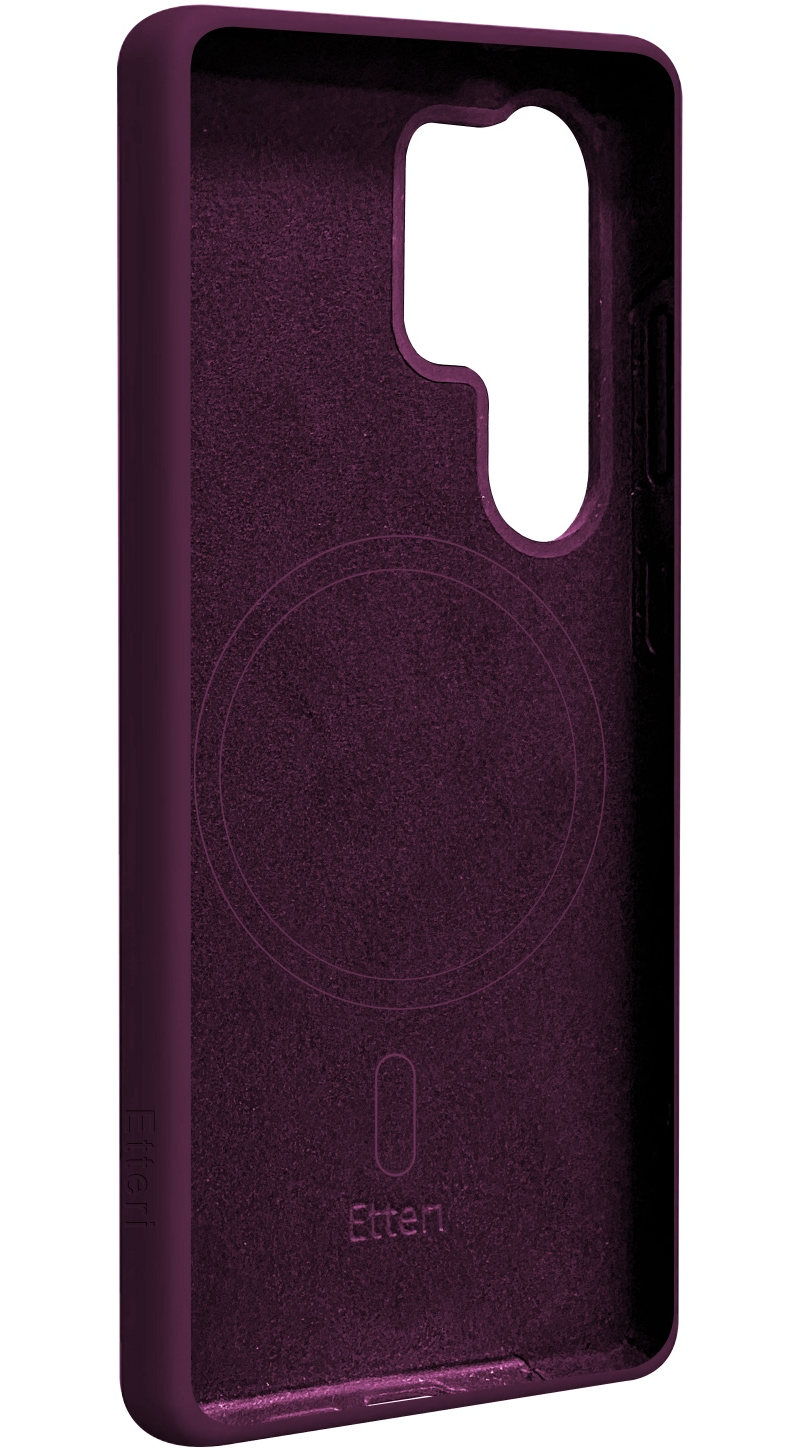 MagSafe Case for Samsung Galaxy S26 Ultra S948, Etteri, Silicone Mag, Burgundy