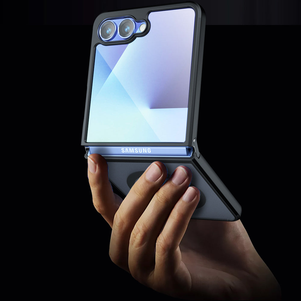MagSafe Case for Samsung Galaxy Z Flip7 F766, Techsuit, PureFrost, Black