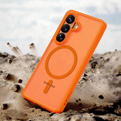 MagSafe Case for Samsung Galaxy S26 S942, Tech-Protect, Magmat, Matte Orange