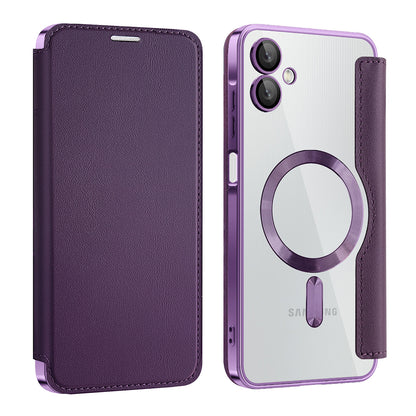 MagSafe Case for Samsung Galaxy A06 A065, Techsuit, SmartMag Book, Purple