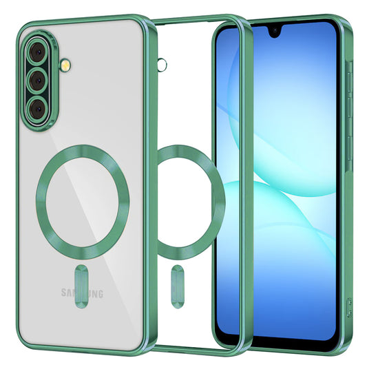 MagSafe Case for Samsung Galaxy A17 4G / A17 5G, Techsuit, Luxury Crystal, Light Green
