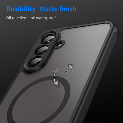 MagSafe Case for Samsung Galaxy A26 A266, Techsuit, HaloFrost II, Black