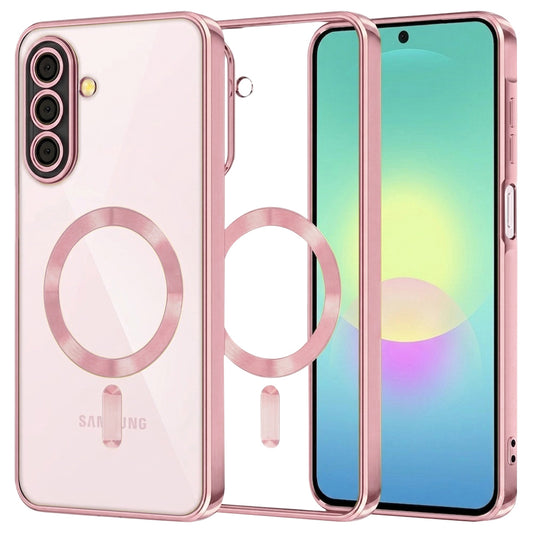 MagSafe Case for Samsung Galaxy A27 5G, Techsuit, Luxury Crystal, Pink