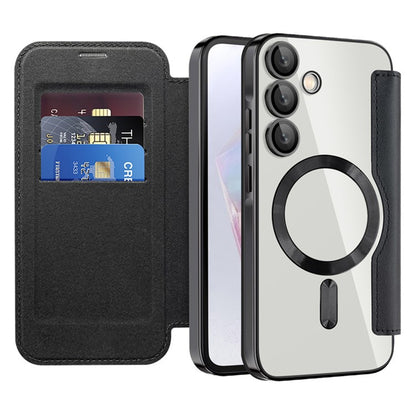 MagSafe Case for Samsung Galaxy A35 5G A356, Techsuit, SmartMag Book, Black