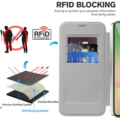 MagSafe Case for Samsung Galaxy A37 5G, Techsuit, SmartMag Book, Gray