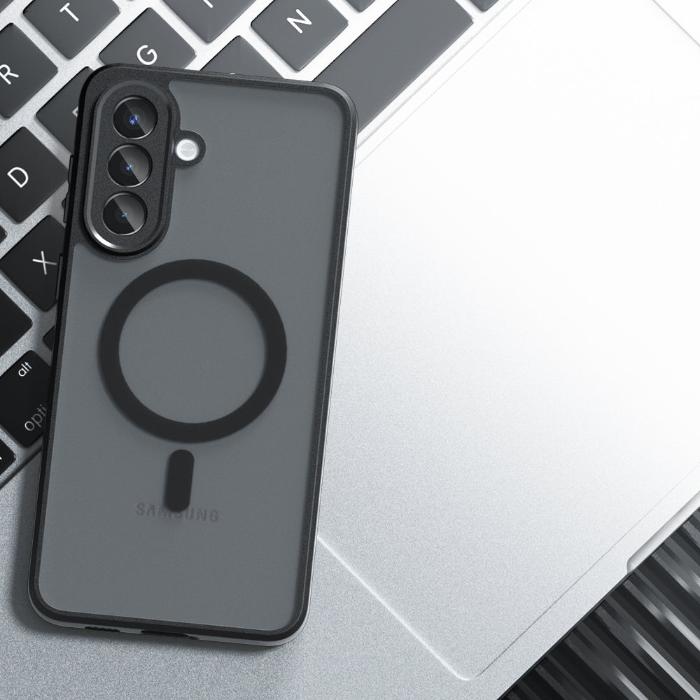 MagSafe Case for Samsung Galaxy A57 5G, Techsuit, PureFrost, Satin Black