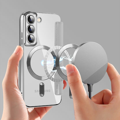 MagSafe Case for Samsung Galaxy S22 5G S901, Techsuit, SmartMag Book, Gray