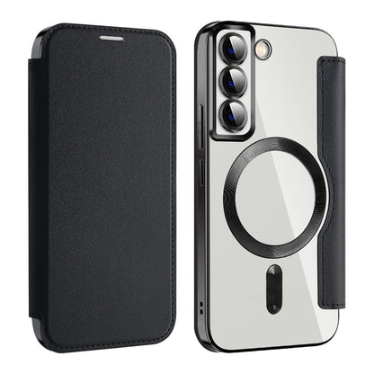 MagSafe Case for Samsung Galaxy S22 5G S901, Techsuit, SmartMag Book, Black