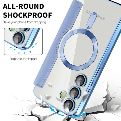 MagSafe Case for Samsung Galaxy S23+ S916, Techsuit, SmartMag Book, Blue