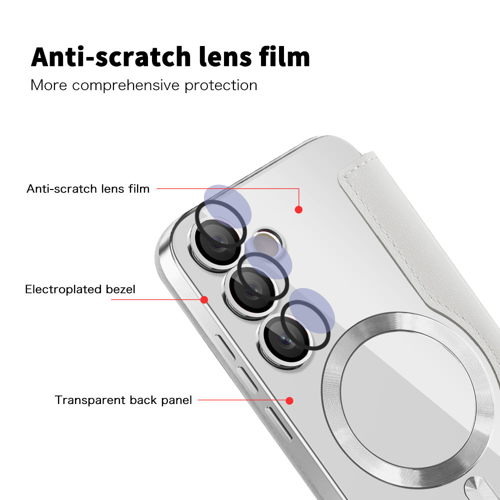 MagSafe Case for Samsung Galaxy S23+ S916, Techsuit, SmartMag Book, Gray