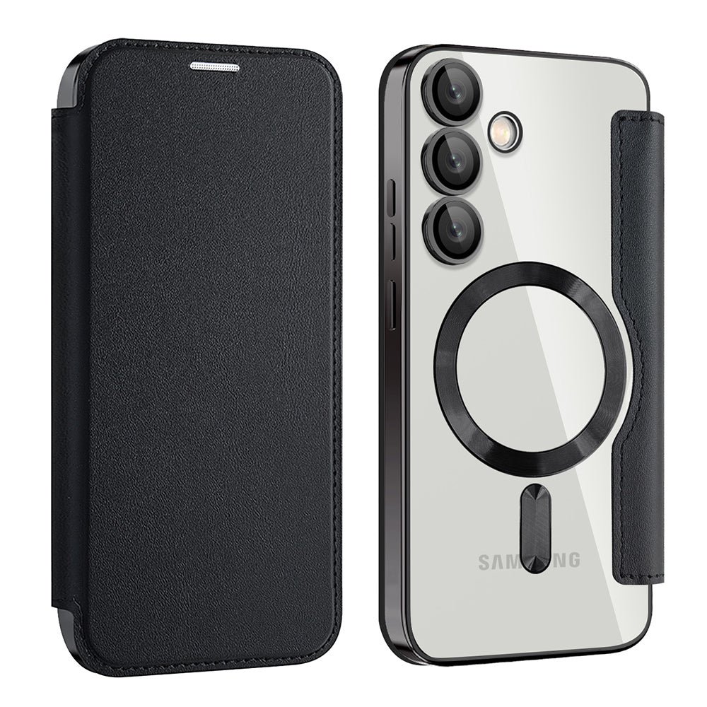MagSafe Case for Samsung Galaxy S23+ S916, Techsuit, SmartMag Book, Black