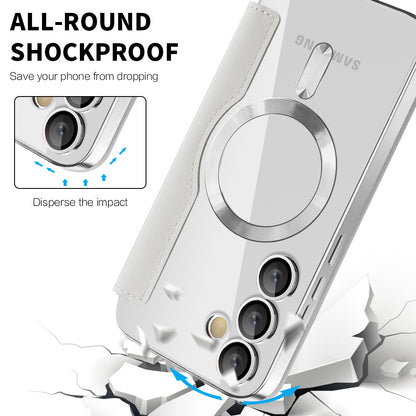 MagSafe Case for Samsung Galaxy S23 S911, Techsuit, SmartMag Book, Gray