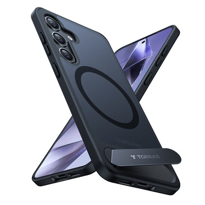 MagSafe Case for Samsung Galaxy S24 S921, Torras, Pstand, Black
