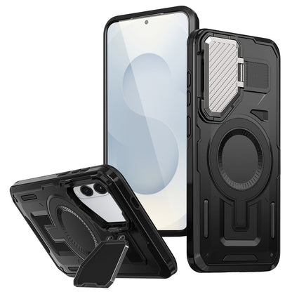 MagSafe Case for Samsung Galaxy S25 Edge S937, Techsuit, CamVault, Black