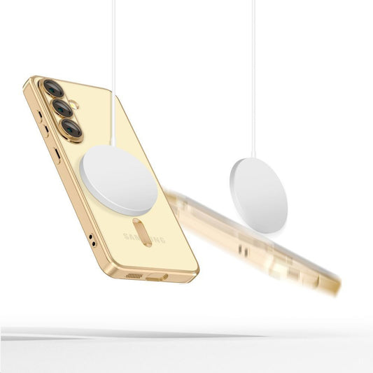MagSafe Case for Samsung Galaxy S25 Edge S937, Techsuit, Luxury Crystal, Black