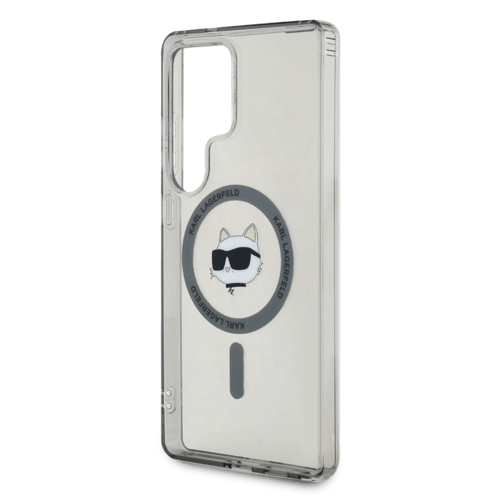MagSafe Case for Samsung Galaxy S25 Ultra S938, Karl Lagerfeld, IML Choupette's Head, Black