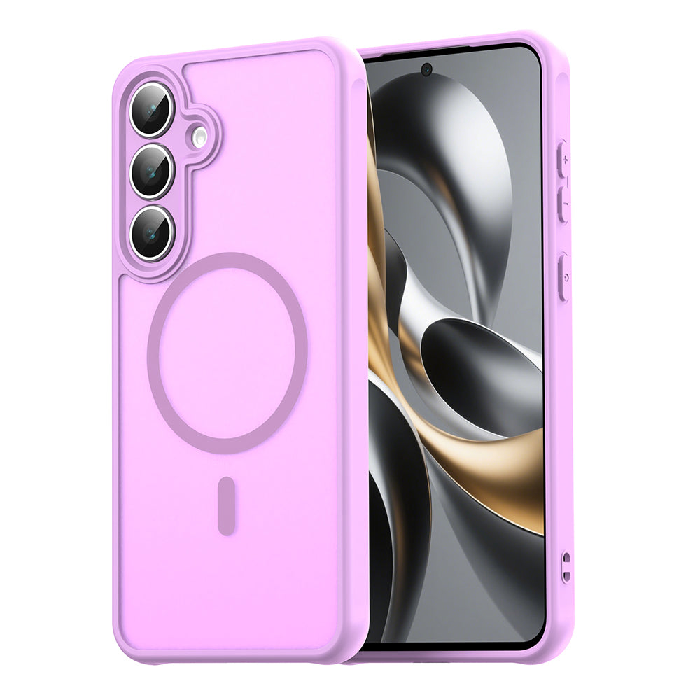 MagSafe Case for Samsung Galaxy S25 Ultra S938, Techsuit, HaloFrost II, Pink
