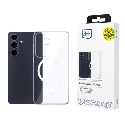 MagSafe Case for Samsung Galaxy S26 S942, 3MK, Clear MagCase, Transparent