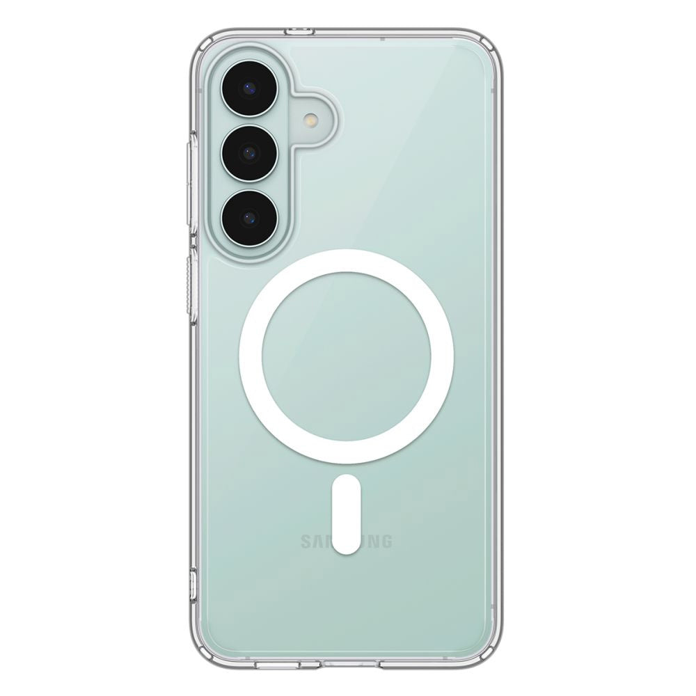 MagSafe Case for Samsung Galaxy S26 FE S741, Spigen, Ultra Hybrid, Clear White ACS11636